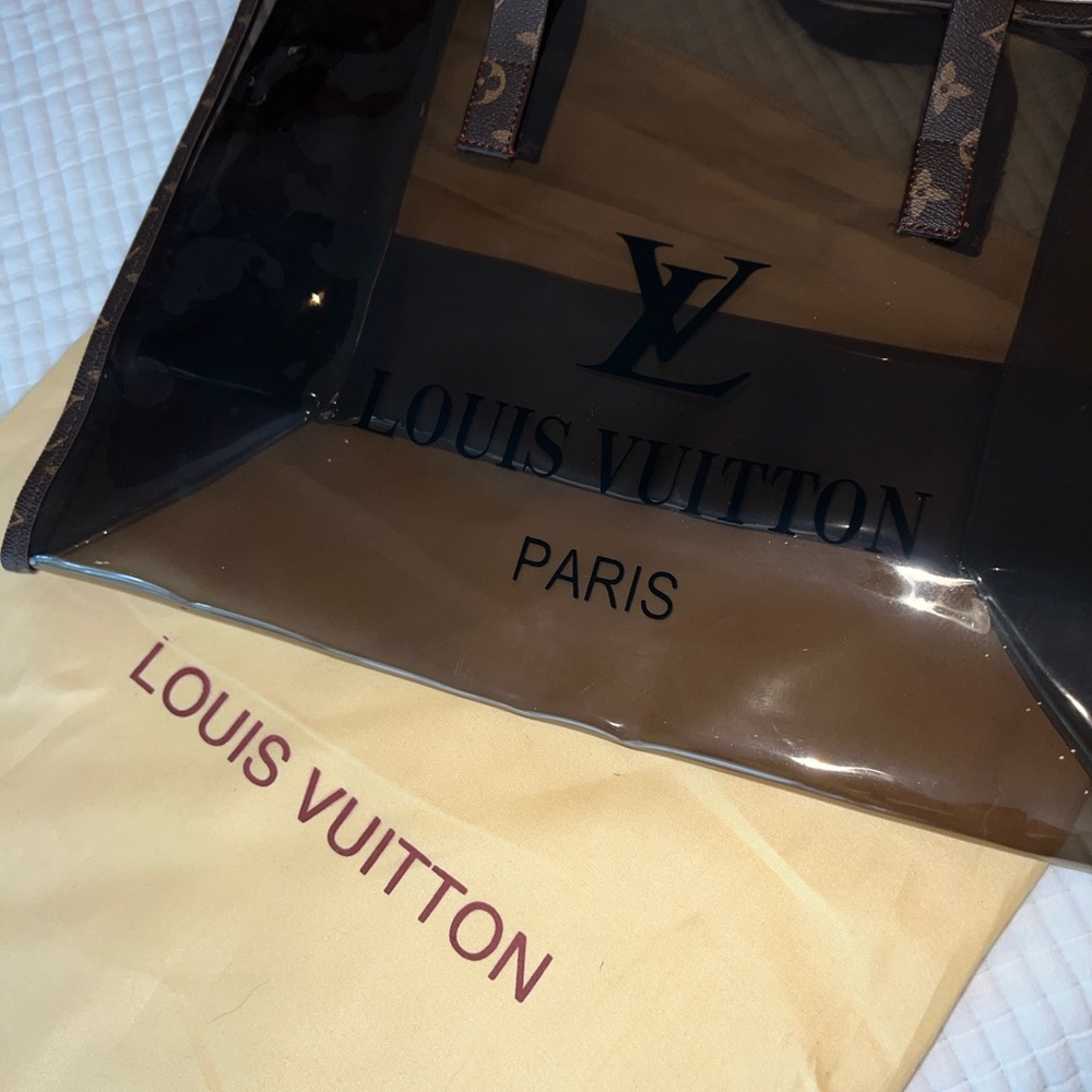 NO BRAND NAME OFF BRAND see through tote bag